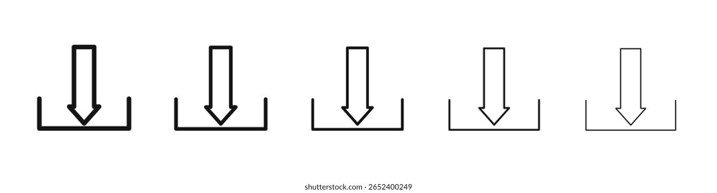 Ícone vetor de vetor conjunto sinal de ilustração
