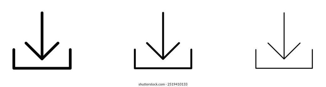 Conjunto de iconos de Vector de icono de Descarga. EPS 10