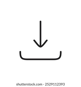 Download icon Vector set outline