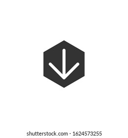 Download Icon vector sign isolated for graphic and web design. Download symbol template color editable on white background.