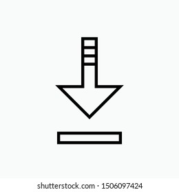 Download Icon - Vector, Sign and Symbol for Design, Presentation, Website or Apps Elements.