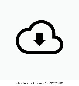 Download Icon - Vector, Sign and Symbol for Design, Presentation, Website or Apps Elements.