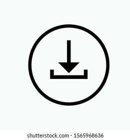Download Icon - Vector, Sign and Symbol for Design, Presentation, Website or Apps Elements.