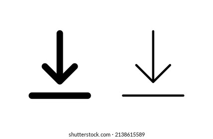Download icon vector. Download sign and symbol