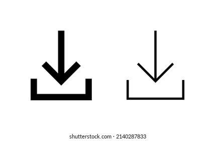 Download icon vector. Download sign and symbol