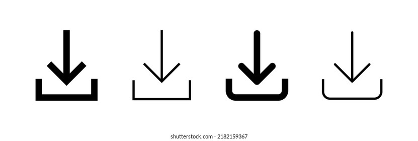 Download icon vector. Download sign and symbol