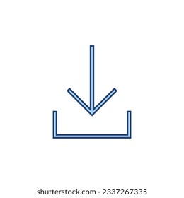 Download icon vector. Download sign and symbol