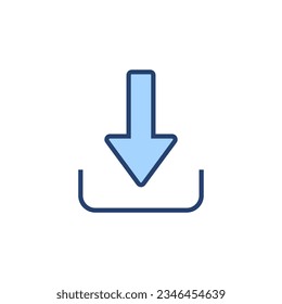Download icon vector. Download sign and symbol
