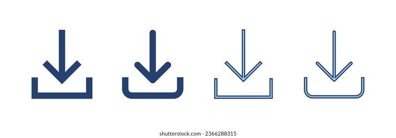 Download icon vector. Download sign and symbol