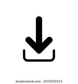 Download icon vector. Download sign and symbol