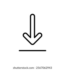 Download icon vector. Download sign and symbol