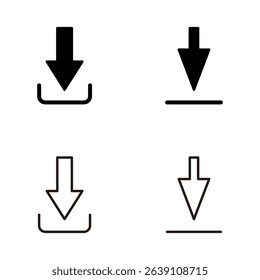 Download icon vector. Download sign and symbol