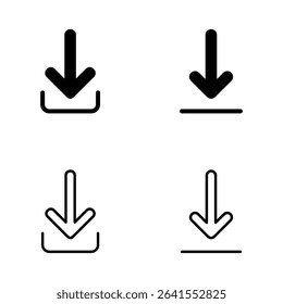 Download icon vector. Download sign and symbol
