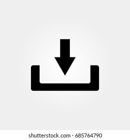 download icon. vector sign symbol on white background