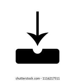 Download icon vector icon. Simple element illustration. Download symbol design. Can be used for web and mobile.