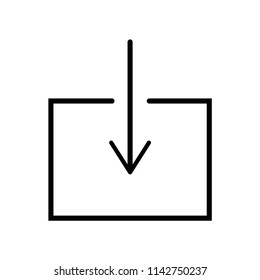 Download icon vector icon. Simple element illustration. Download symbol design. Can be used for web and mobile.
