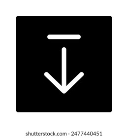 Icono de Descarga Ilustración de diseño de símbolo de Vector
