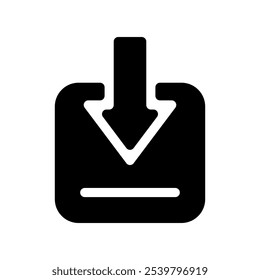 Ilustración de diseño de símbolo de Vector de icono de Descarga