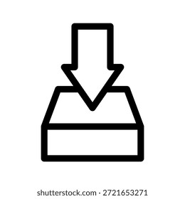 Ilustración de diseño de símbolo de Vector de icono de Descarga