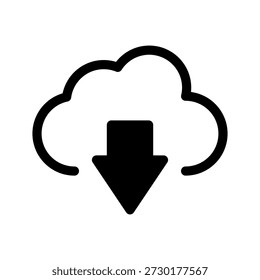 Ilustración de diseño de símbolo de Vector de icono de Descarga