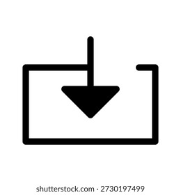 Ilustración de diseño de símbolo de Vector de icono de Descarga