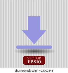 Download-Symbol Vektorsymbol flach eps jpg app Web-Concept-Website