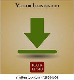 download icon vector symbol flat eps jpg app web concept website