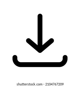 download icon vector. vector symbol for graphic design