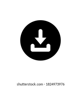 Download icon vector. symbol isolated on white background