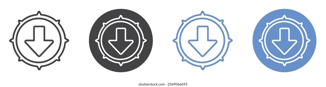 Download icon vector symbol outline sign