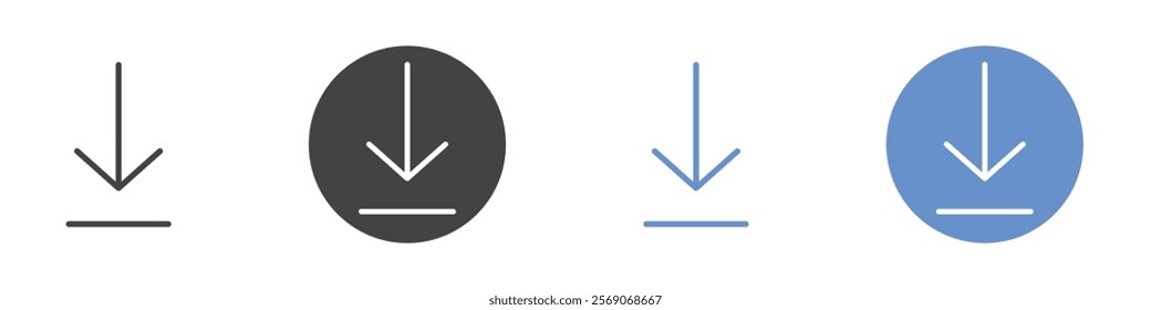 Download icon vector symbol outline sign