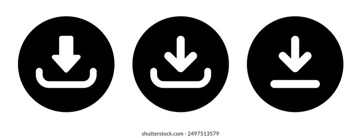 download icon vector. symbol, sign.