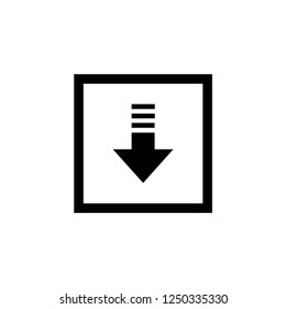 Download Icon Vector Template. UI Sign & Symbol.