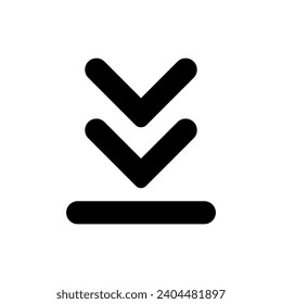 Download icon vector. Upload button illustration. Load symbol or logo.