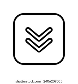 Download icon vector. Upload button illustration. Load symbol or logo.