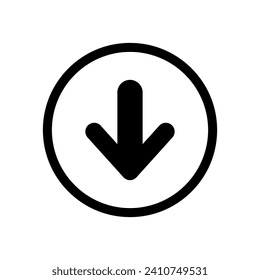 Download icon vector. Upload button illustration. Load symbol or logo.