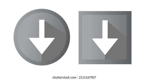 Download icon vector for web, computer and mobile app. vector download button. downloading sign symbol