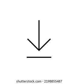 Download-Icon-Vektorgrafik für Web- und Mobile-App. Download-Zeichen und -Symbol