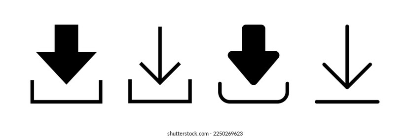 Download icon vector for web and mobile app. Download sign and symbol