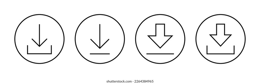 Download icon vector for web and mobile app. Download sign and symbol