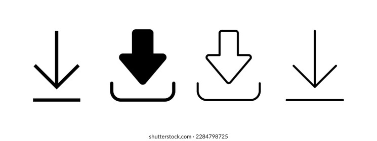 Download icon vector for web and mobile app. Download sign and symbol