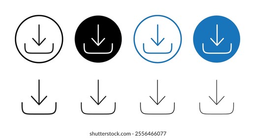 Download icon vector for web and mobile app. Download sign and symbol