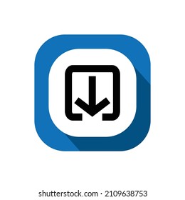 Icono de descarga, icono web, ilustración vectorial de icono de tecnología.