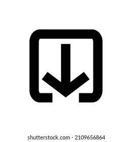 Download icon, web icon, technology icon vector illustration.