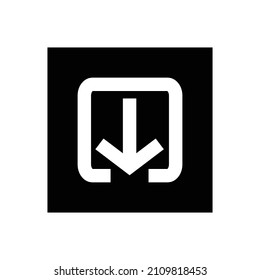 Download icon, web icon, technology icon vector illustration.