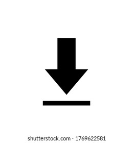 Icono de descarga con fondo blanco