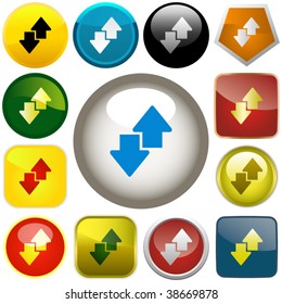 Descargar iconos. Conjunto de vectores.