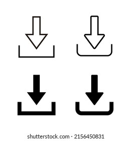 Download icons vector. Download sign and symbol