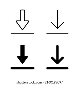 Download icons vector. Download sign and symbol
