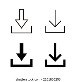 Download icons vector. Download sign and symbol
